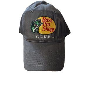 New Bass Pro Shop Baseball Hat Cap Dark Gray One size 100% cotton Adjustable